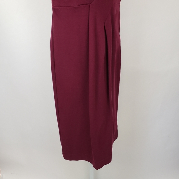 Banana Republic Maroon Sleeveless Shift Dress size 4 - Picture 3 of 8